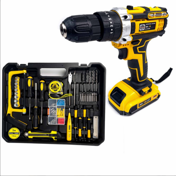 Autofiletanta electrica cu accesorii complete | Trusa profesionala de scule pentru reparatii si bricolaj | Cu valiza transport