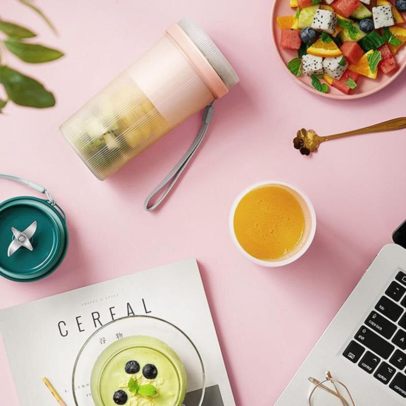 Blender portabil pentru suc de fructe sau smoothie, electric, reincarcare USB
