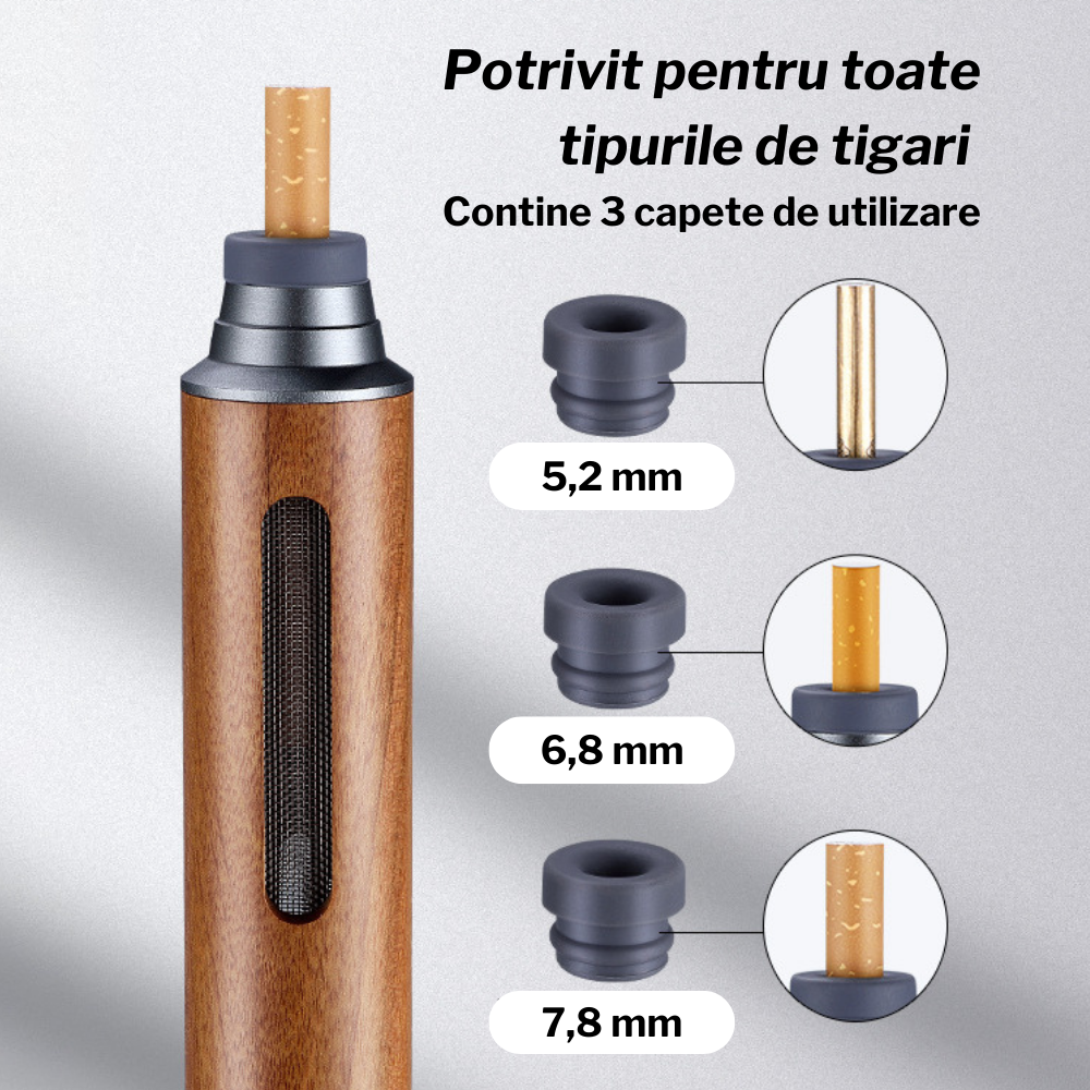 Recipient portabil cu capac pentru colectare reziduuri | Accesoriu compact reutilizabil 110x25mm | Ideal pentru masina sau exterior