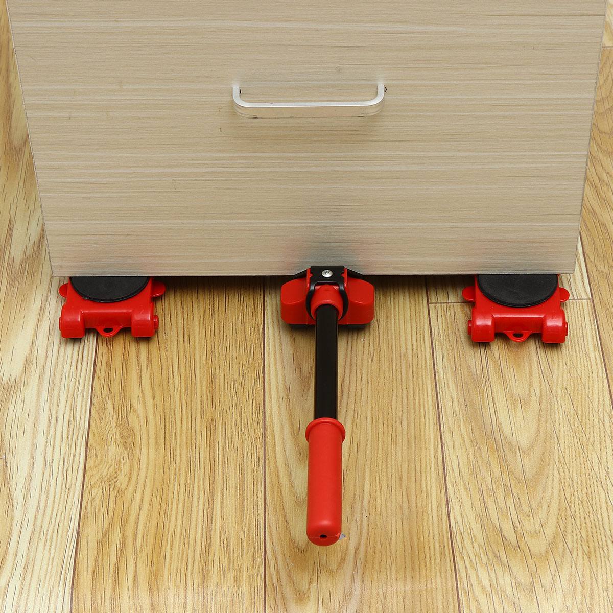 Set ridicat si transportat mobila 150 kg | Sistem mobil cu roti si parghie pentru mutat usor mobilier | Accesorii mutari grele