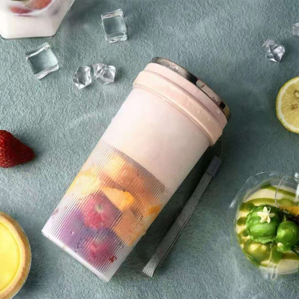 Blender portabil pentru suc de fructe sau smoothie, electric, reincarcare USB