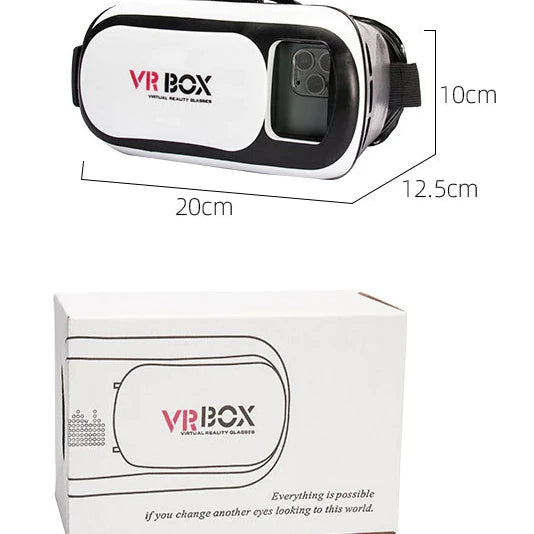 Ochelari VR pentru telefon cu lentile HD | Realitate virtuala compatibila Android si iPhone | Experienta 360 pentru filme si jocuri