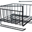 Etajera metalica pentru depozitare sub raft -29x25cm-negru
