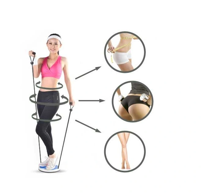 Disc rotativ pentru fitness, corzi elastice