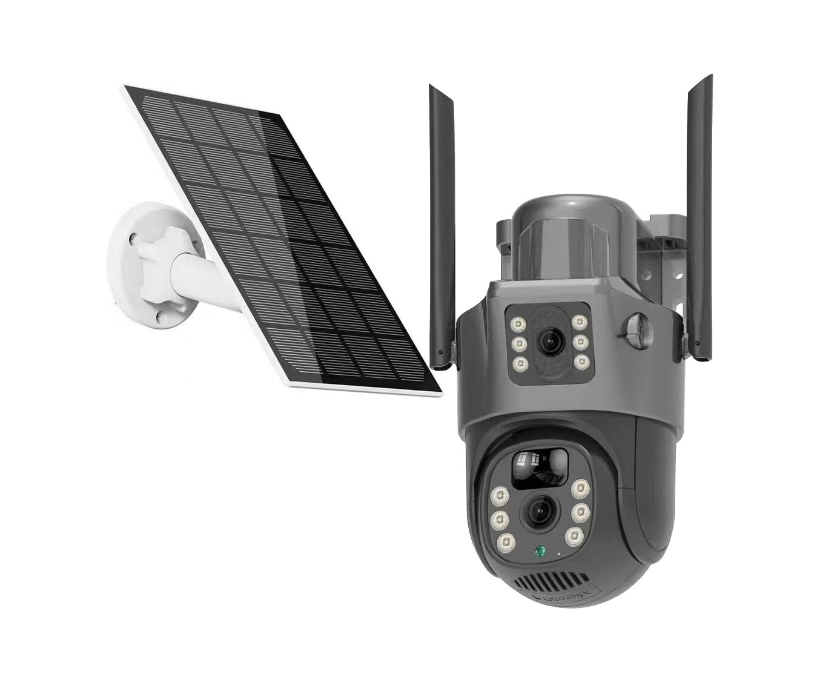 Camera de supraveghere solara cu viziune duala, 3MP, IP66, infrarosu 10-15m, rotire 355, detectie miscare