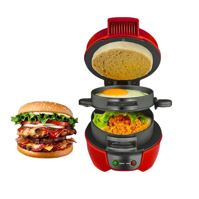 Aparat de Burgeri, Sandwitch, 800W, 180CM, Mic Dejun Rapid, Sandvisuri Usor de facut