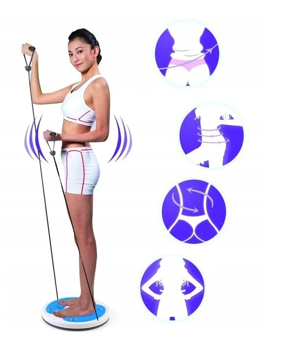 Disc rotativ pentru fitness, corzi elastice