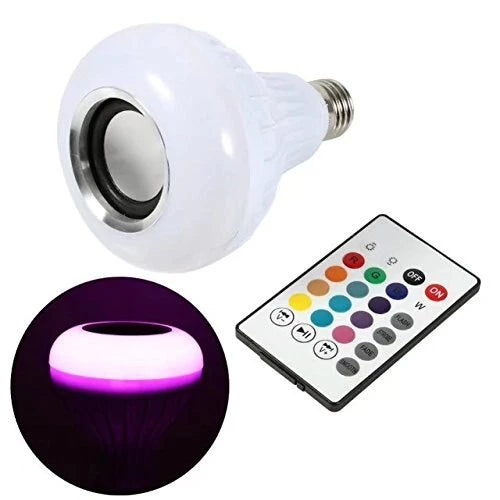 Bec LED cu difuzor, Bluetooth si telecomanda