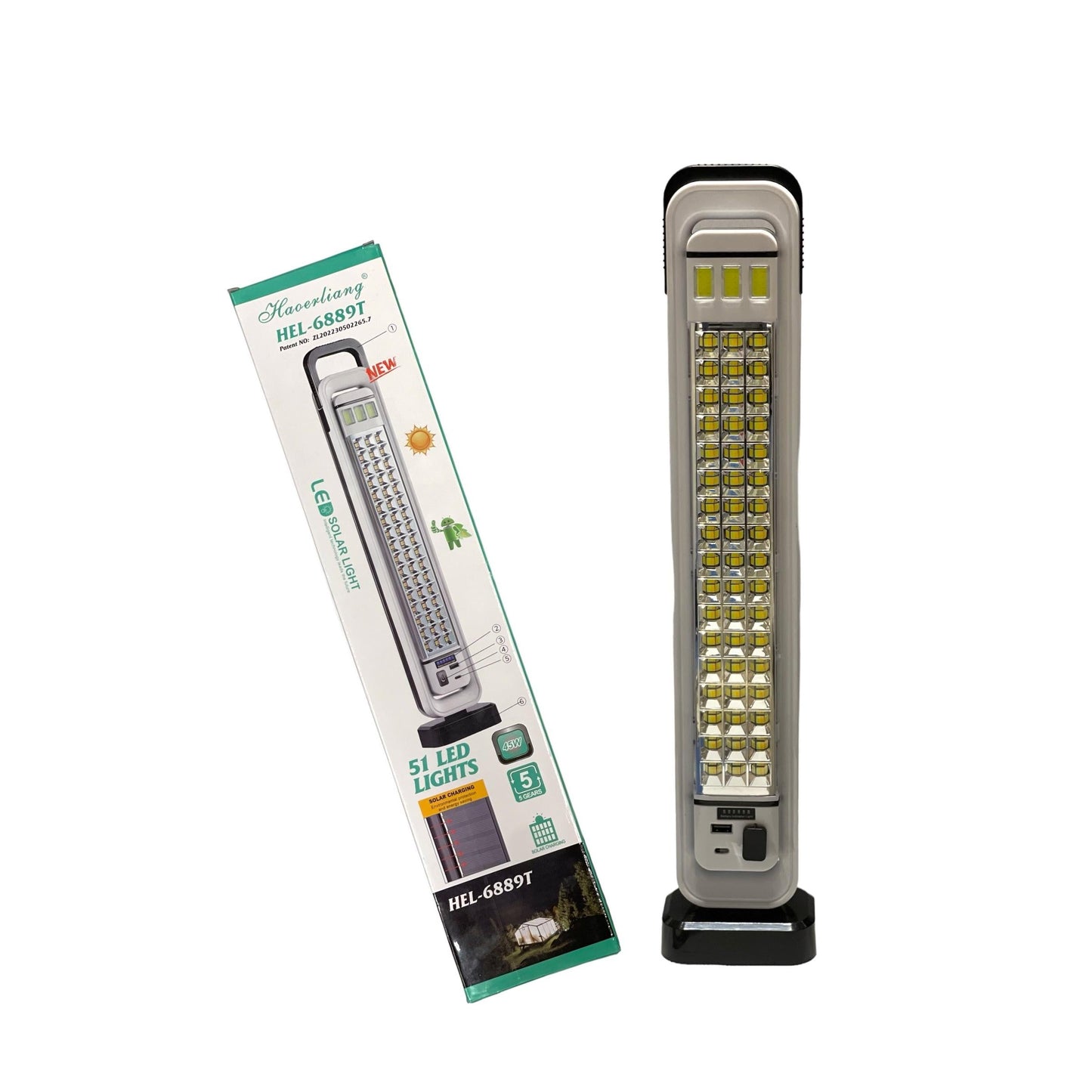 Lampa de lucru 51 LED portabila 45W cu baterie 2400 mAH