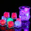 Set 12 cuburi de gheata luminoase cu LED