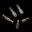 Set 180 papuci auriti mama-tata, 2.8/4.8/6.3mm, cu mansoane