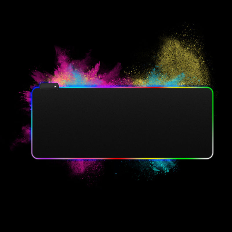 Mousepad cu iluminare LED RGB, 80 x 30 cm, Negru