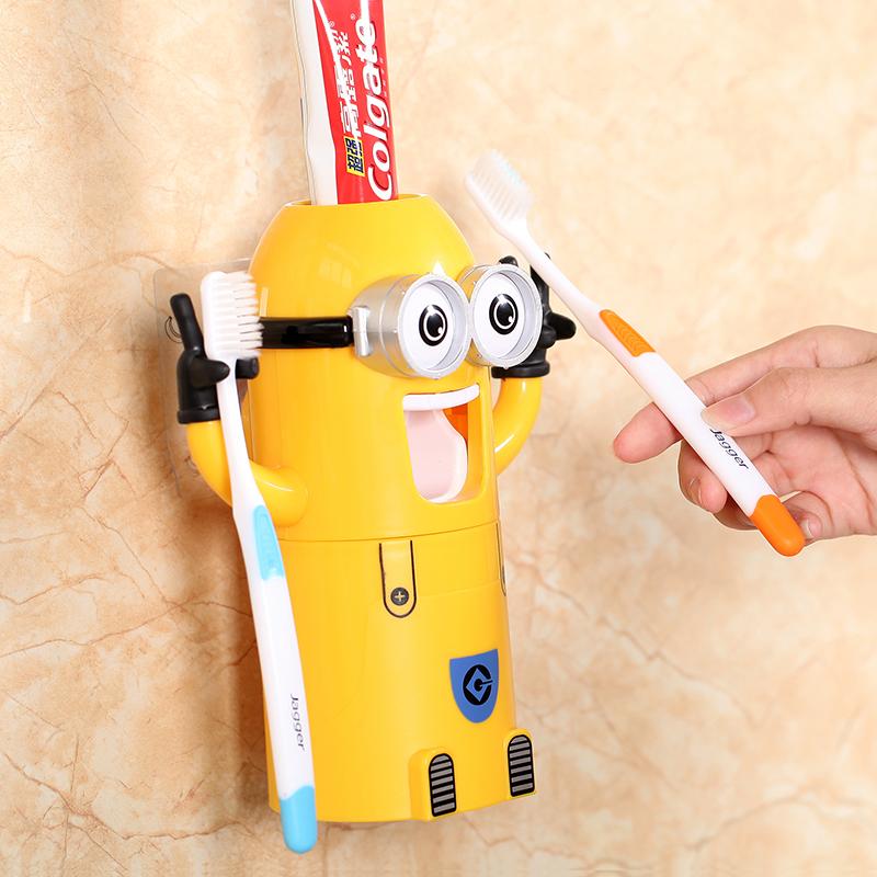 Dozator pentru Pasta de dinti, 3 in 1, in forma de Minion